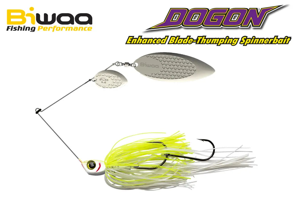 Biwaa Spinnerbait Dogon 1/2oz 14gr 01 White Chart-silver Blades