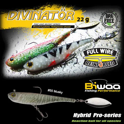 Biwaa Shad Divinator Medium 18cm 35gr 55 Musky