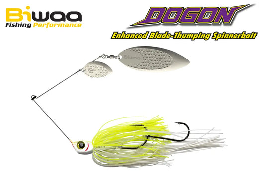 Biwaa Spinnerbait Dogon 3/4oz 21gr 01 White Chart-silver Blades