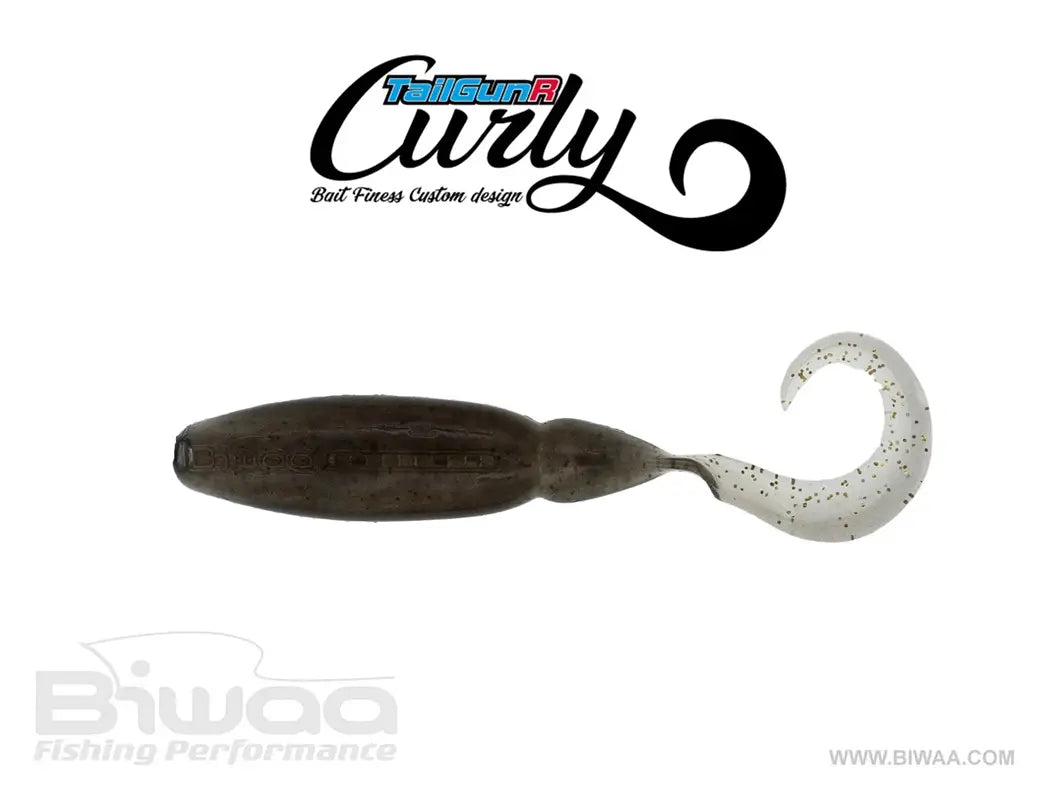 Biwaa Shad Tailgunr Curly 3.5 9cm 206 Golden Shiner