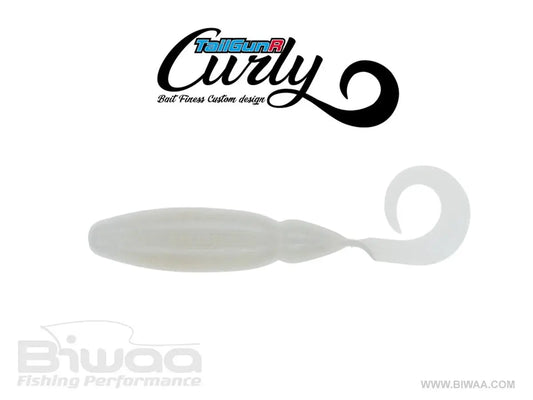 Biwaa Shad Tailgunr Curly 2.5 6.3cm 008 Pearl White
