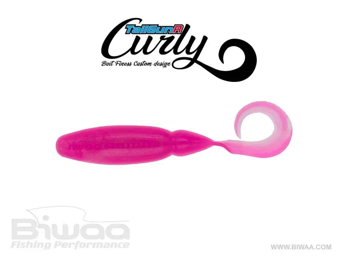 Biwaa Shad Tailgunr Curly 2.5 6.3cm 304 Pink Ice