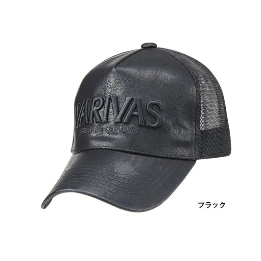Sapca Varivas Pu Leather Mesh Black