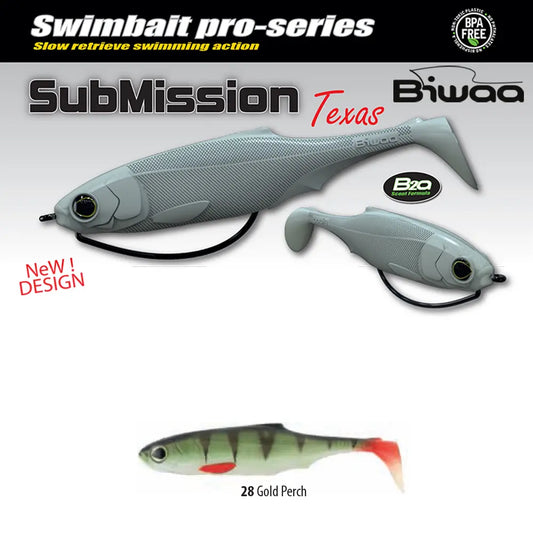Biwaa Shad Submission 5 13cm 28 Gold Perch