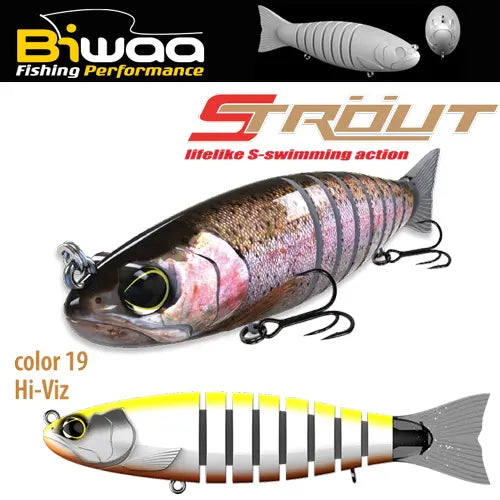 Biwaa Swimbait Strout 5.5 14cm 29gr 19 Hi-viz