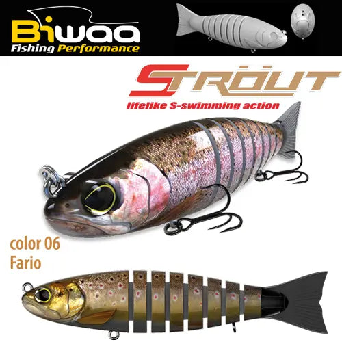 Biwaa Swimbait Strout 6.5 16cm 52gr 06 Fario