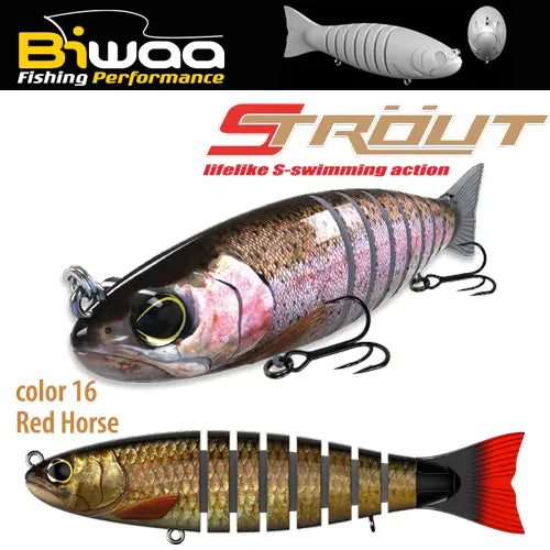 Biwaa Swimbait Strout 5.5 14cm 29gr 16 Redhorse