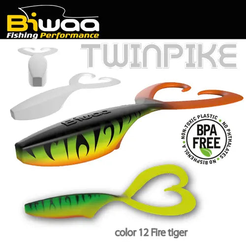 Biwaa Twinpike 6 15cm 24gr 12 Fire Tiger