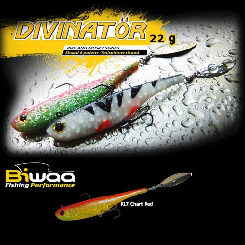 Biwaa Shad Divinator Junior 14cm 22gr 17 Chart Red Back