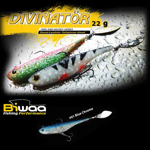 Biwaa Shad Divinator Junior 14cm 22gr 01 Blue Chrom