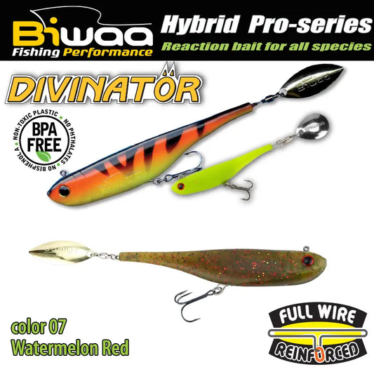 Biwaa Shad Divinator Mini 9.5cm 9gr 07 Watermelon Red