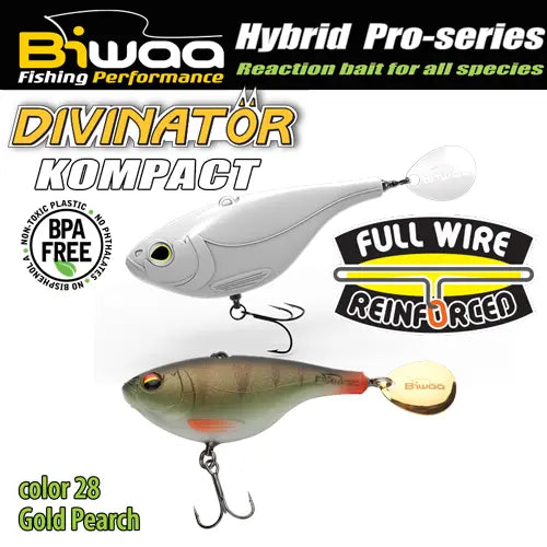Biwaa Shad Divinator Kompact 50 5cm 20gr 28 Gold Perch