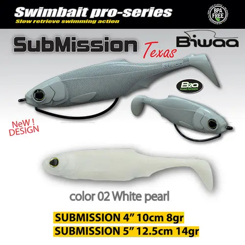 Biwaa Shad Submission 5 13cm 02 Pearl White