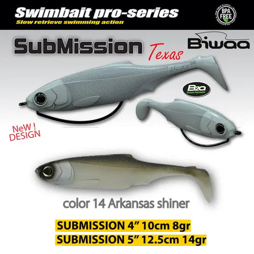 Biwaa Shad Submission 4 10cm 14 Arkansas Shiner