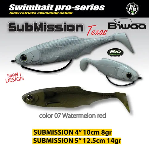 Biwaa Shad Submission 5 13cm 07 Watermelon Red