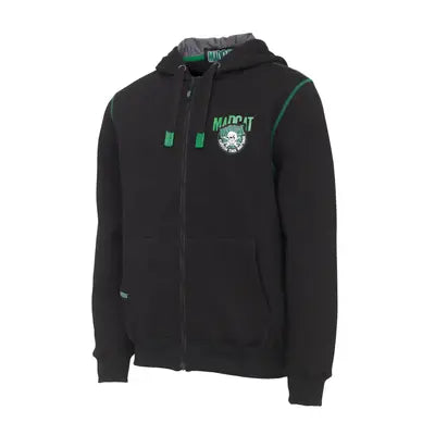 MADCAT BADGE LOGO ZIP HOODIE M BLACK CAVIAR