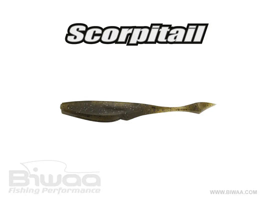 Biwaa Shad Scorpitail 4 10cm 002 Green Pumpkin