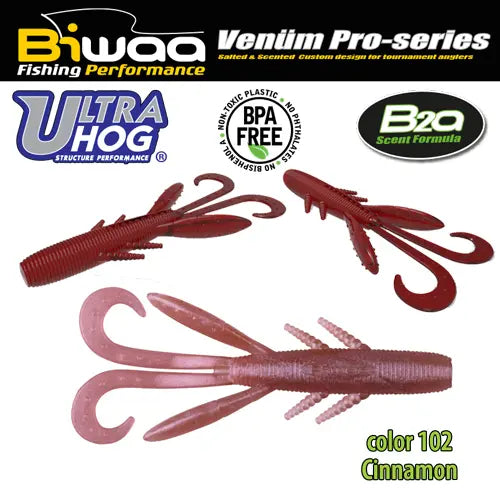 Biwaa Shad Ultra Hog 4 10cm 102 Cinnamon