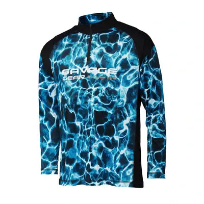 Savage Gear MARINE UV LONG SLEEVE TEE XXL SEA BLUE