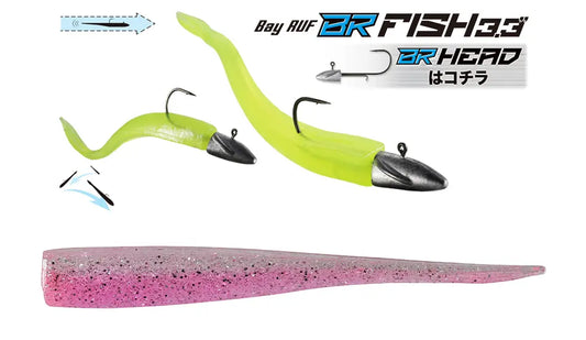 Duo Bayruf Br Fish 3.3 8.4cm S042 Uv Clear Pink