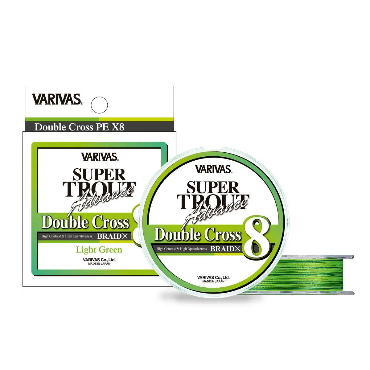 Varivas Fir Super Trout Advance Double Cross Pe 8x 100m 9.6lb Light Green Fluo