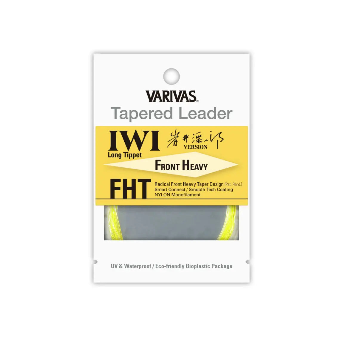 Varivas Inaintas Fly Tapered Leader Iwi Fht 5x Front Heavy 16ft 0.148mm-0.45mm