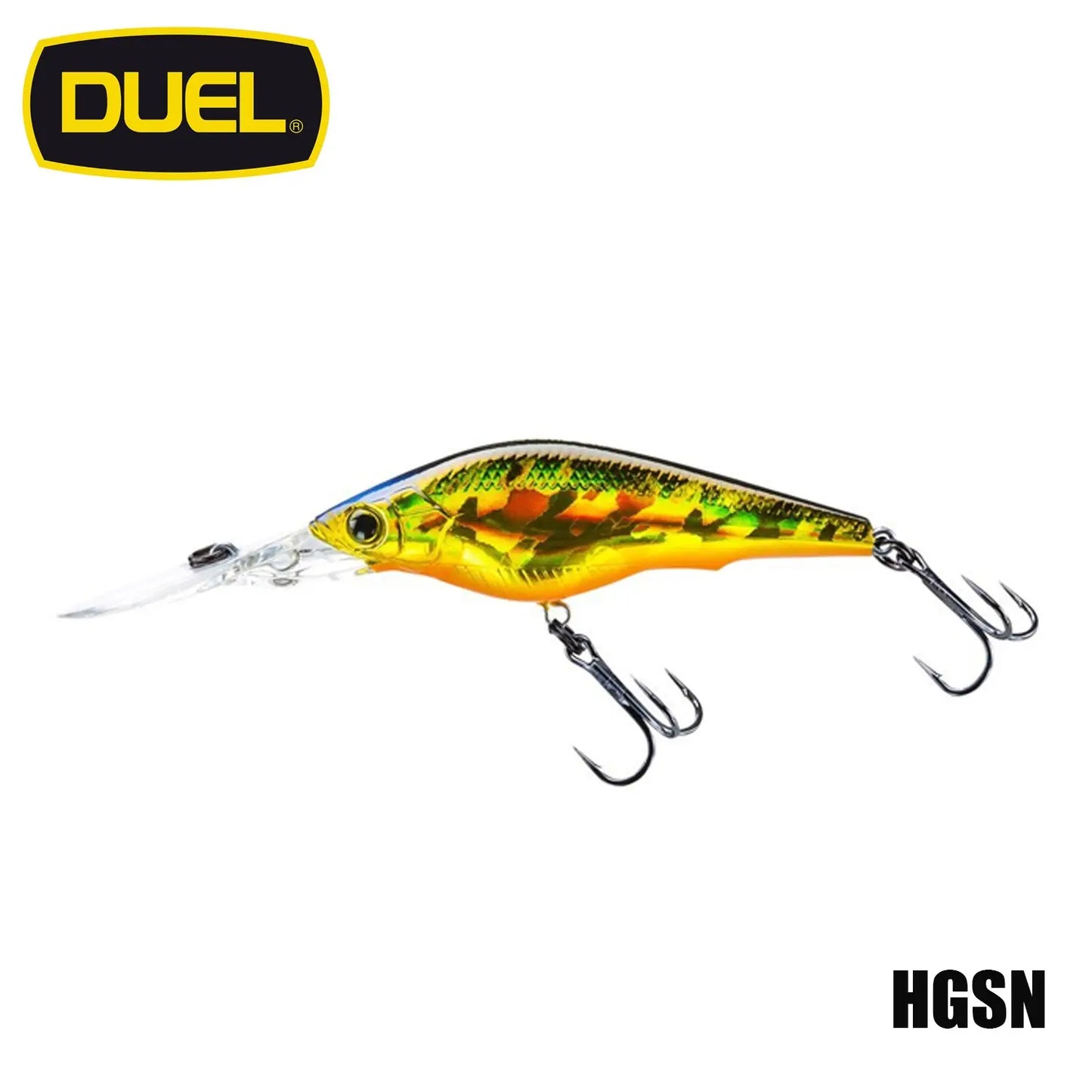 DUEL Hardcore Shad 7.5cm Slow Sinking : Culoare - HGSN - Golden Shiner