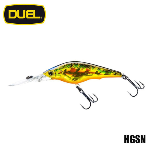 DUEL Hardcore Shad 7.5cm Slow Sinking : Culoare - HGSN - Golden Shiner