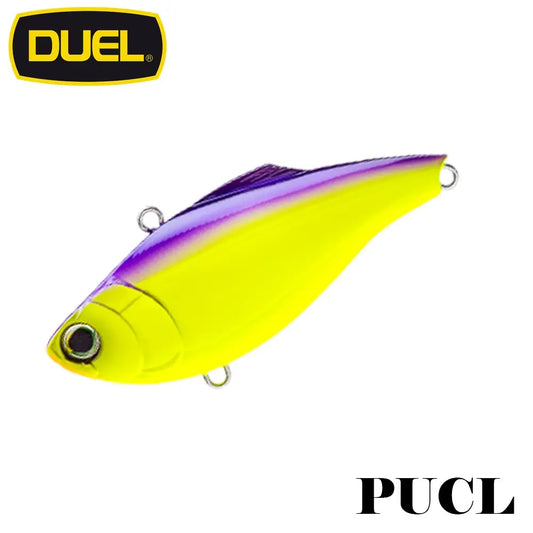 Duel Hardcore Vibe 7.5cm/23.5gr Sinking : Culoare - PUCL - Purple Back Chartreuse