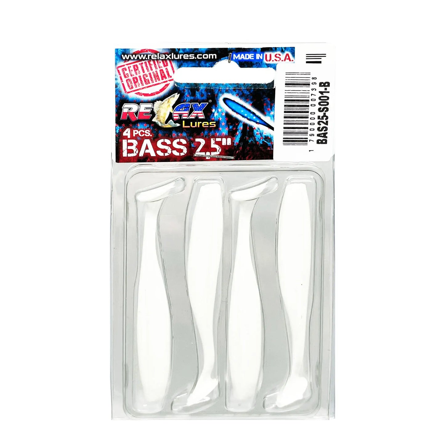 Bass 6,5cm Standard Relax *(4buc/blister) : Culoare - S001