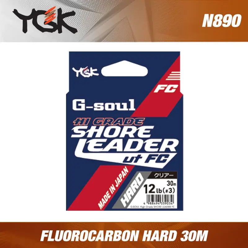 Fir Fluorocarbon YGK N980 G-Soul HI-Grade Shore Leader 30m : Marime - size 6