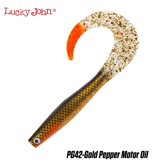 Lucky John KUBIRA FIRE TAIL 9''/23cm : Culoare - PG42 - Gold pepper Motor Oil