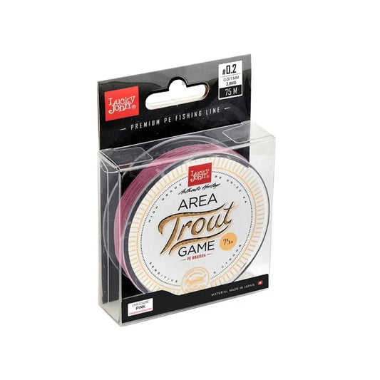 Fir textil Lucky John AREA TROUT GAME X4 Pink - 75m : Grosime - 0.093mm - 3.5kg