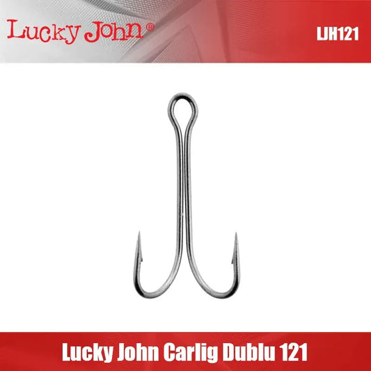 Lucky John Carlig Dublu 121 : Marime - 4/0 - 4buc/plic