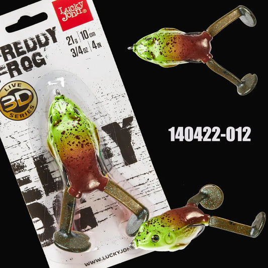 Lucky John 3D FREDDY FROG V-Leg 10cm 21g : Culoare - 012
