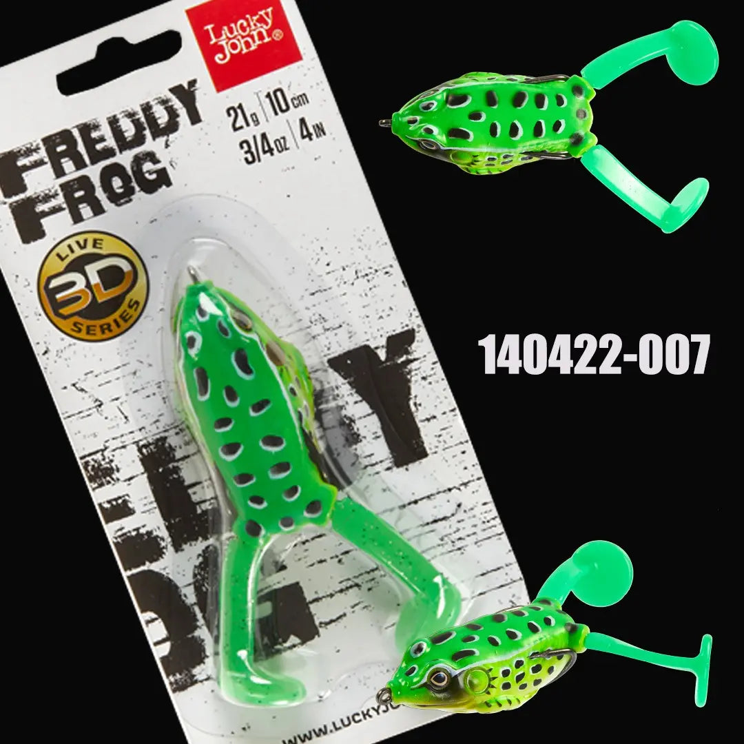 Lucky John 3D FREDDY FROG V-Leg 10cm 21g : Culoare - 007