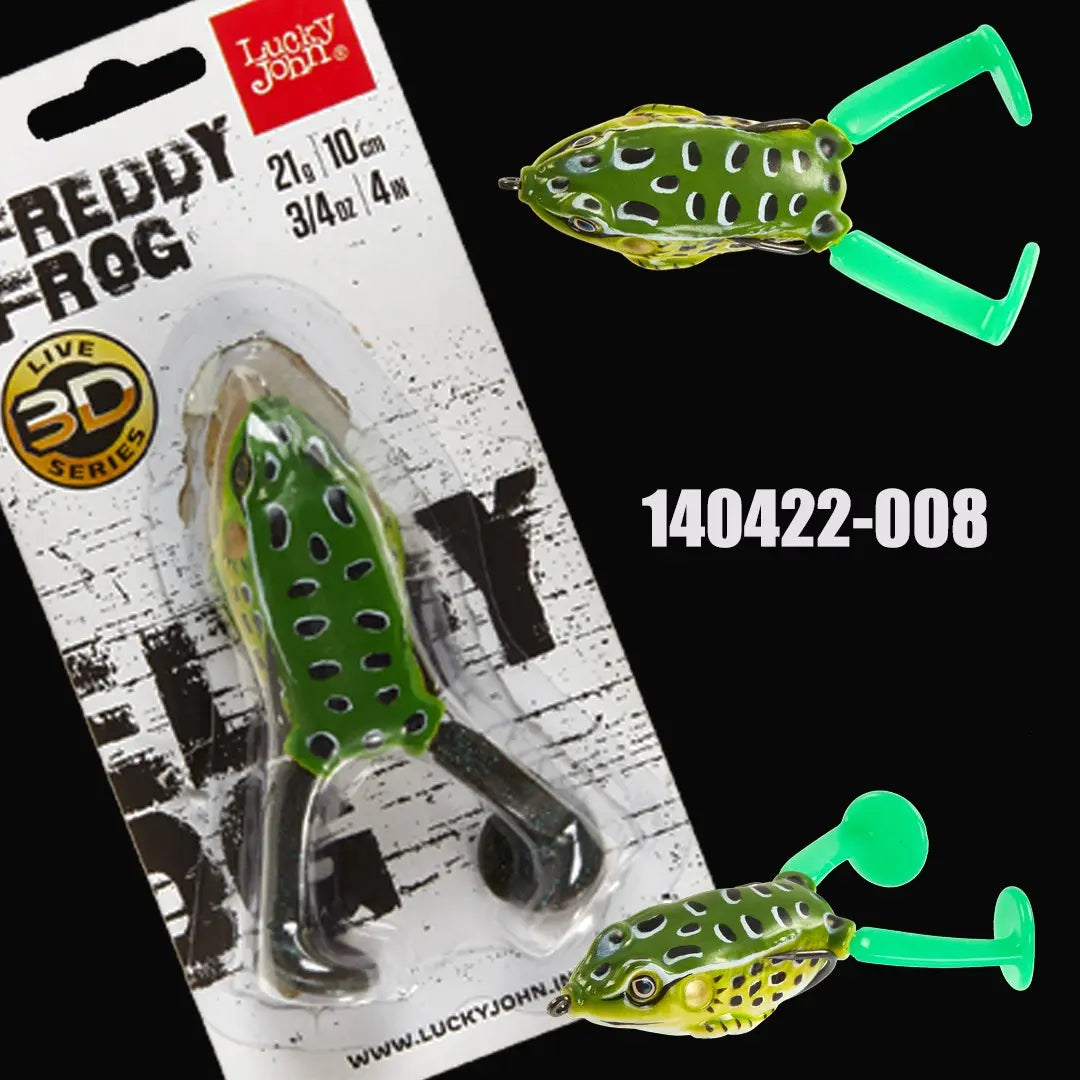Lucky John 3D FREDDY FROG V-Leg 10cm 21g : Culoare - 008