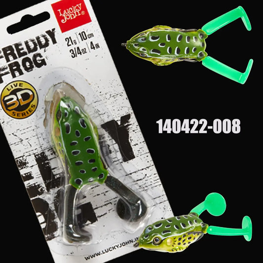 Lucky John 3D FREDDY FROG V-Leg 10cm 21g : Culoare - 008