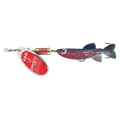 Lingurita Rotativa DAM MINNOW SPINNER 2 5G SINKING RED/GLITTER