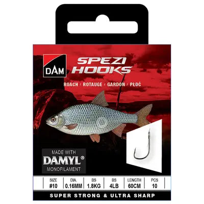 Vobler DAM SPEZI ROACH 12 0.14MM 1.5KG 60CM 10PCS