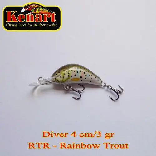 Vobler Diver Floating 4cm/3g Kenart : Culoare - Rainbow Trout (new 2016)