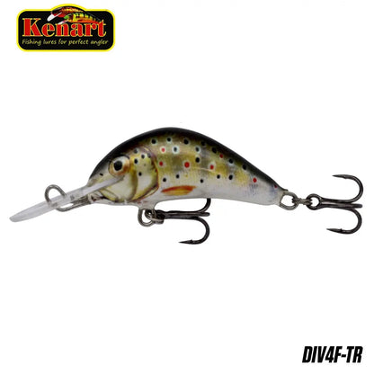 Vobler Diver Floating 4cm/3g Kenart : Culoare - Trout Real