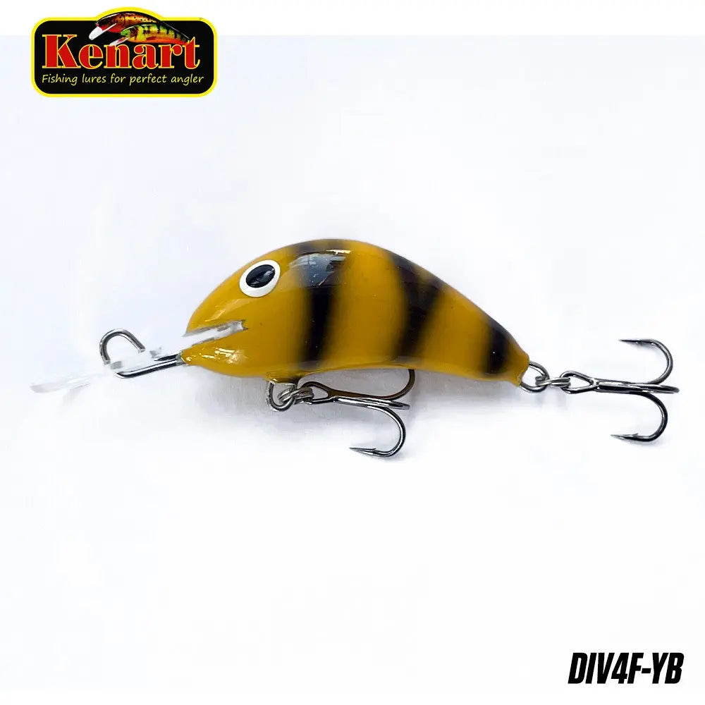 Vobler Diver Floating 4cm/3g Kenart : Culoare - Bullhead Fluo