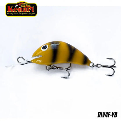Vobler Diver Floating 4cm/3g Kenart : Culoare - Bullhead Fluo