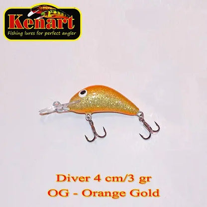 Vobler Kenart Diver 4cm / 5gr (sinking) : Culoare - OG-15