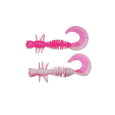 Shad Berkley Pwrbt Pwr Curly 55mm Pink/White