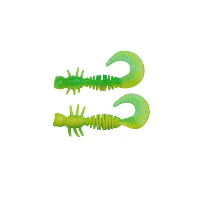 Shad Berkley Pwrbt Pwr Curly 40mm Sprng Grn/Snsne Ylw