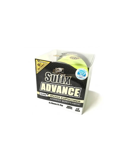 Sufix Advance 1000m 0.23mm/5.0kg 1.8/11lb/hi Vis Yellow