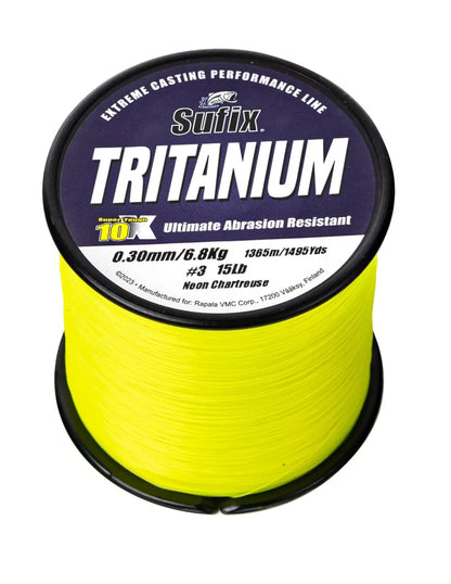 Sufix Tritanium 1365m 0,30mm 6,8kg/15LB neon chartreuse