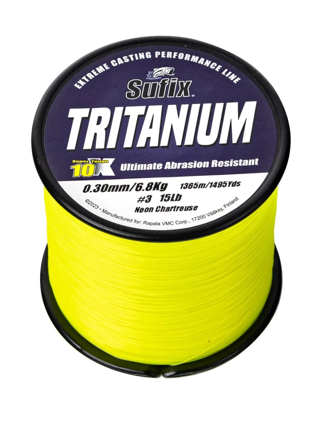Sufix Tritanium 895m 0,37mm 9,0kg/20LB neon chartreuse